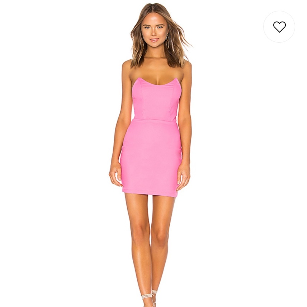 Pink Stevie Sweetheart Mini Dress